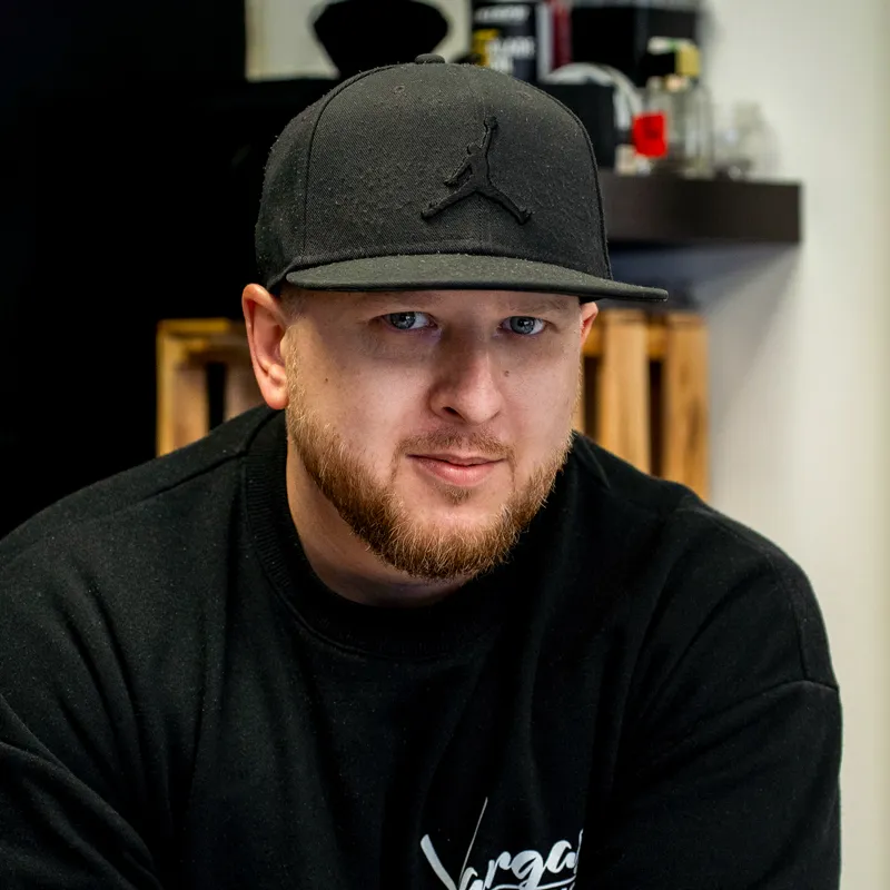 Marcus, barber Vargas Barbershop Liberec
